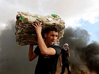 Во время "марша" около границы Газы