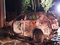 В Кейсарии сожжен автомобиль жителя города