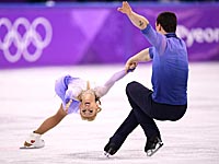 Бруно Массо и Алена Савченко на олимпиаде 2018