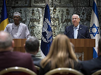 Президент Чада во время визита в Израиль