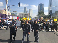 Акция протеста социальных работников в Тель-Авиве. 17 декабря 2018 года 