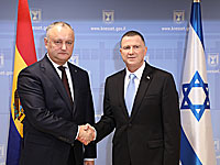 Спикер Кнессета провел встречу с президентом Молдовы Игорем Додоном