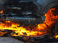 В Ариэле сгорел автомобиль, проводится расследование