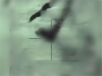 Кадр атаки израильских ВВС по батарее сирийских ПВО