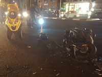 В Тель-Авиве в результате ДТП тяжелые травмы получил мотоциклист
