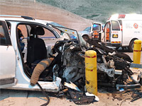 Около Мицпе-Йерихо разбился автомобиль: пять пострадавших, двое в тяжелом состоянии