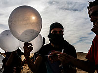 В округе Эшколь ведется наблюдение за "огненными" шарами, запущенными из Газы