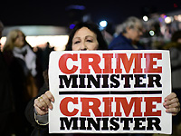 В Тель-Авиве прошел митинг протеста против коррупции в правительстве
