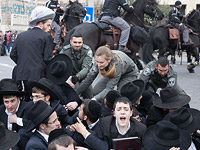 Почти все участники акции протеста "харедим" в Иерусалиме освобождены из-под стражи