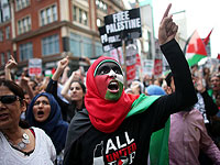 У посольства Израиля в Лондоне прошел очередной пропалестинский митинг 