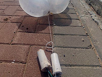 В Кирьят-Гате обнаружен привязанный к воздушным шарам подозрительный предмет 