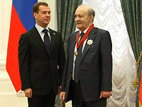 Дмитрий Медведев и Георгий Данелия   