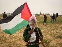 На границе Газы проходит "марш" в поддержку палестинских заключенных
