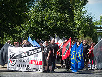 Сторонники партии Die Rechte в Госларе, 2015 год