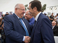 Президент Израиля Реувен Ривлин и глава "Сохнута" Ицхак Герцог