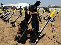 Боевики "Бригад Эль-Кудса" ("Исламский джихад") в Газе