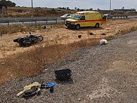 В результате ДТП к северу от Герцлии тяжело травмирован мотоциклист