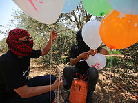  На границе с Газой упали "огненные шары" с прикрепленным взрывным устройством
