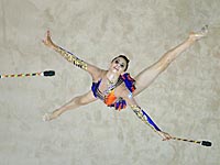 Художественная гимнастика. Линой Ашрам - двукратная чемпионка Европейских игр
