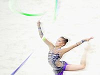 Художественная гимнастика. Линой Ашрам завоевала четыре медали Европейских игр