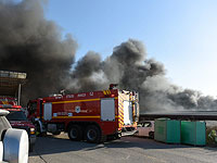 Полевой пожар на стыке 2-й и 5-й трасс на севере Тель-Авива