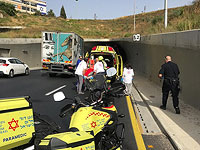 Около Иерусалима на 1-й трассе автомобиль сбил пешехода