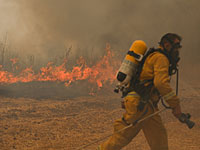 Пожары в Израиле: день хамсина и огня. Фоторепортаж