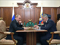 Владимир Путин и Сергей Шойгу на встрече по теме трагедии 