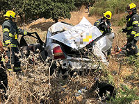 На севере Израиля автомобиль упал в ущелье, погибла женщина