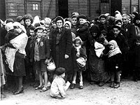 Прибытие венгерских евреев в Освенцим, 1944 год