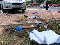 В Кирьят-Гате машина въехала на тротуар, сбив четырех человек