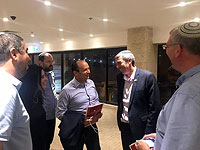 Айелет Шакед, Нафтали Беннет и Рафи Перец на переговорах в Иерусалиме. 29 июля 2019 года