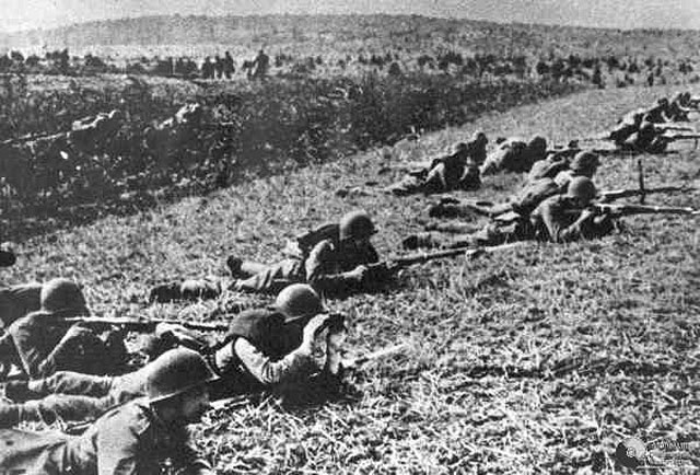   Польские солдаты в ходе боев за Польшу, сентябрь 1939 года