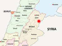 Карта Ливана 