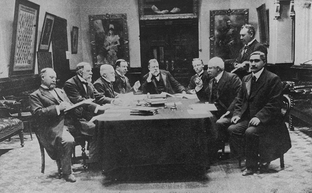 Премьер-министр Новой Зеландии Ричард Джон Седдон и кабинет правительства, 1906 год
