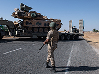 Турецкие военнослужащие на сирийско-турецкой границе, 12 октября 2019 года