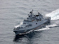 Российский фрегат "Адмирал Макаров" провел стрельбы "Калибрами" в Восточном Средиземноморье