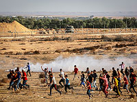 На границе Газы проходит марш под лозунгом "Долой декларацию Бальфура"