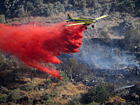 Лесной пожар к востоку от Афулы, эвакуированы местные жители
