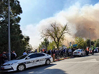 Лесной пожар в районе Мевасерет-Цион, эвакуированы жители десятков домов