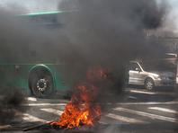 В Хайфе загорелся рейсовый автобус. Нет пострадавших