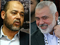 Председатель политбюро ХАМАС Исмаил Ханийя и его заместитель Муса Абу Марзук
