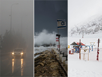 Прогноз на первую неделю января: холодно, дожди, град, снегопад на Хермоне