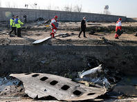 На месте крушения самолета Boeing 737-800 компании "Международные авиалинии Украины"