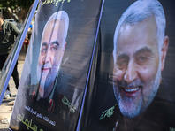 В центре Тегерана выставлены гробы под флагами США и Израиля