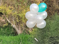 В районе Эшколь найдена связка воздушных шаров с прикрепленным к ним взрывным устройством