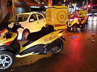 ДТП в Рамат-Гане. В больницу доставлены женщина и сбивший ее мотоциклист