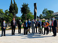 Возложены венки к монументу "Свеча памяти" блокадникам Ленинграда в Иерусалиме