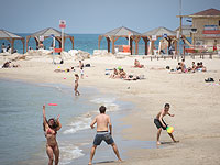 С 20 мая открываются 136 пляжей в Израиле, соответствующих "фиолетовому стандарту"