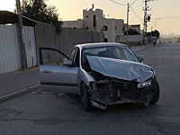 В Сегев-Шалом 13-летний подросток, сев за руль автомобиля, попал в аварию